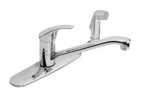 Syms-23-2-bh Symmons 2.2 Gpm 3-hole Kitchen Faucet With Single Lever Handle In Polished Chrom