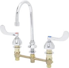 B-2866-05fc15 T And S Brass 8 Inch Concealed Deck Mounted Lavatory Faucet Chrome New Factory Sealed