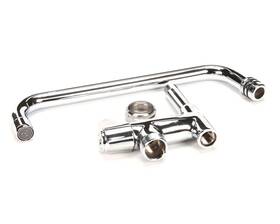 5afl10 T&s Brass Faucet With Add-on For Pre-rinse And Not Applicable