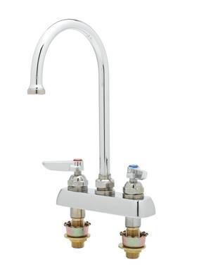 B-1141-xs T&s Brass 671262010177 Workboard Faucet Deck Mount 4-inch Centers