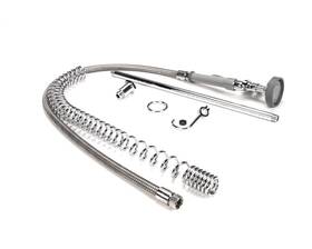 T&s Brass 671262555807 B-0133-lb Pre-rinse Spring Action With Rise Hose And Spray Valve
