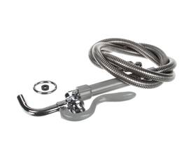 B-0102 T&s Brass Pot Glass Filler Plain End Curved Nozzle 68 Inch Flexible Stainless