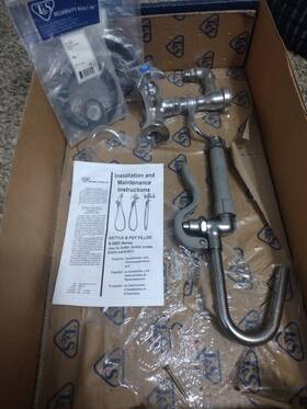 B-0600 T&s Brass B0600 Wall Mount Pot And Kettle Filler
