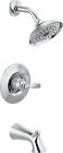 T14432 Delta Woodhurst Diverter Tub And Shower Faucet With Trim Monitor