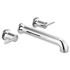 T5759-wl Delta Contemporary Two Handle Wall Mounted Tub Filler Less Valve