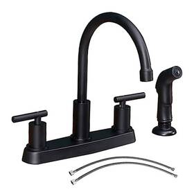 Tdlkf024b Tadelan Black Kitchen Faucet With Sprayer Matte Side