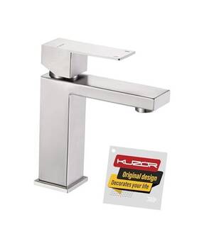 5-minute Taizhou Minuote Sanitary Wares Co. Ltd Az3003-n 1pc 304 Stainless Steel Bathroom Faucets Brushed Nickel Modern