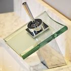 Tc002 Topcan Waterfall Square Glass Bathroom Basin Sink Tap Chrome Single
