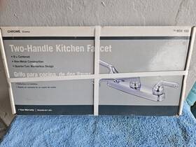 Hs81894e0cp The Home Depot 2-handle Kitchen Faucet New In Box