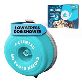 5-minutepetbath Themagicshower Dmp-ma-1053 Low Stress Dog Shower Attachment For Head Portable Pe