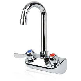 Tn-qzlt-04 Tnroted 4 Inch Center Commercial Hand Sink Faucet With 3-1/2 Gooseneck Spout Dual Le