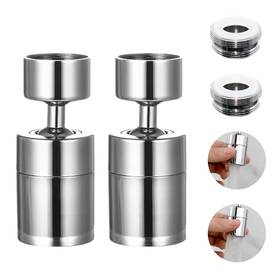 Toega 648722998733 2 Pack Sink Faucet Aerator 360 Degree Swivel Kitchen Sprayer Attachmen