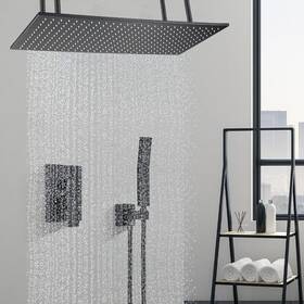 Top1226 Topshower 16ftft 32ftft Shower Faucet Set Rainfall Head Combo Mixer Valve Ceiling Mount