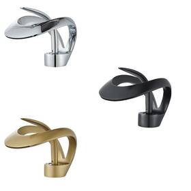 Top1231 Topshower Waterfall Bathroom Sink Faucet Single Handle Hole Vanity Mixer Deck Mount