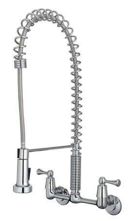 255-k821-t Tosca Dual Handle Commercial Style Wall Mount Kitchen Faucet With Pull D