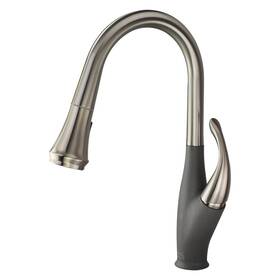 T3590-ls Transolid T3590-ls/17 Layla 1.8 Gpm Pull-down Kitchen Faucet Luxe Stainless/grey