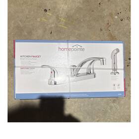 242106 True Value Company Homepointe Kitchen Faucet Bright Chrome Ceramic Cartridges Spray High Arc