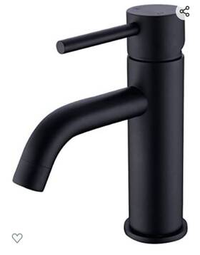 Be12007bl Trustmi Single Lever Hole Bathroom Basin Sink Faucet - Matte Black