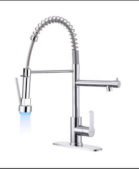 Usmy200-1013 Trysea Stainless Steel Chromium Plated Dual Spout Kitchen Sink Faucet - Read