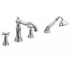 Ts21102 Moen Weymouth Diverter Roman Tub Faucet With Handheld Shower