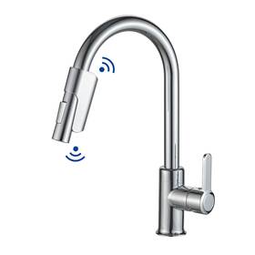 Tusee 700512138238 Two-sensor Touchless Kitchen Faucet With Pull Down Sprayer Single Hole Chrom