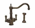 U.1570ls-eb-2 Rohl English Bronze Perrin Rowe Filtering Kitchen Faucet J-d-803 685333700621
