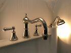U.3747lsp-pn Georgian Rohl Era Widespread 4 Hole Bathtub Filler Polished Nickel