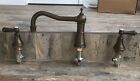 U.3757l-eb Rohl Bathroom Tub Faucet New Georgian 3 Hole Deck Set Lever English Bronze