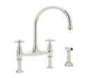 U.4718x-pn-2 Perrin Rowe Collection Rohl Polished Nickel High-arc Bridge Kitchen Faucet 685333705817