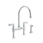 U-4719l-apc-2 Perrin Rowe Ionian Bridge Mixer Faucet Rinse Lever Chrome Rohl