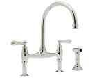 U.4719l-pn-2 Perrin Rowe Collection Rohl Polished Nickel Bridge Faucet W Side Spray 685333705893