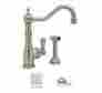 U.4746stn-2 Kitchen Faucet Rohl Perrin Rowe W Side Spray Lever Handle Sn 685333706401