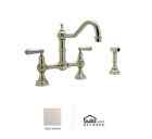 U.4756l-stn-2 Kitchen Faucet Rohl Perrin Rowe Bridge Side Spray Lever Handles Sn 685333706807
