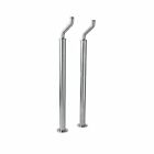 U.6388apc Rohl Length Perrin And Rowe Pair Of Floor Legs Pillar