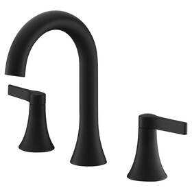 Uf56607 Ultra Faucets 815616023776 Nita Collection Two-handle Widespread Lavatory Matte Black