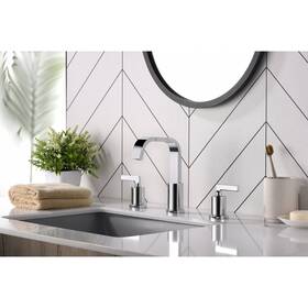 Uf56700 Ultra Faucets 815616023813 Ardua Collection Two-handle Widespread Chrome Polished