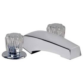 Uf08090 Ultra Faucets Mobile Home Garden Tub Faucet Chrome Finish With Clear Handles