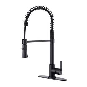 Uf17205 Ultra Faucets Euro Spring Spout Single-handle Pull-down Sprayer Kitchen Faucet With Accessory And