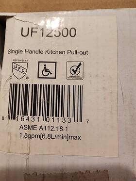 Uf12500 Ultra Faucets Single Handle Pull-out Kitchen Faucet Chrome -