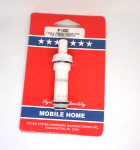 P-143c United States Hardware U.s. Mobile Home Tiger And Phoenix Center Stem For 3 Valve Diverte
