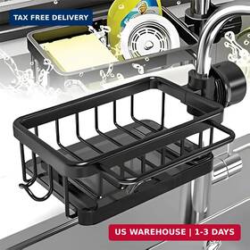 Universe Hub 783385894517 Kitchen Sink Faucet Organizer - Compact Design For Round Faucets 10.6 5.7 Cm