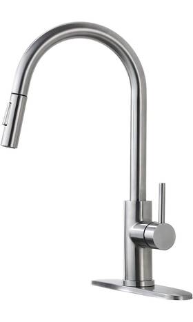 Vakitap 763032756665 Kitchen Faucets Brushed Nickelmodern Sink Faucet With Pull-do