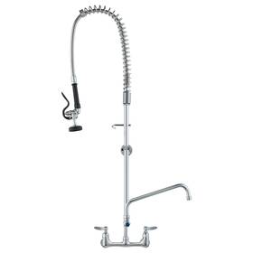 3803a-12-47 Vevor Commercial Faucet With Pre-rinse Sprayer Wall Mount Sink Kitchen 47 Inch