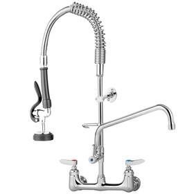 5805a-08 Vevor 36 Inch Commercial Pre-rinse Faucet Wall Mount Kitchen Sink With Sprayer