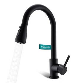 Vf06mbv Vfauosit Matte Black Kitchen Faucet Pull Down Sprayer Single Handle New Open Box