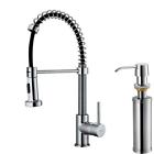 Vg02001chk2 Vigo Chrome Spray Kitchen Faucet With Soap Dispenser 816686010918