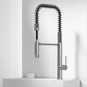 Vigo 744110117202 Sterling Single Handle Pull-down Sprayer Kitchen Faucet In Stainless Steel