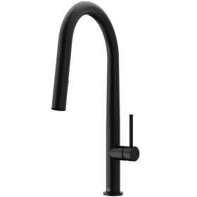 Vigo 744759870285 Greenwich Single Handle Pull-down Sprayer Kitchen Faucet In Matte Black