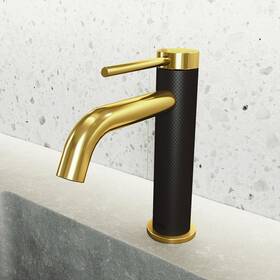 Vigo 849922055466 Madison 8 Inch H Single Handle Hole Bathroom Faucet Matte Brushed Gold W