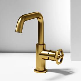 Vigo 849922061795 Ruxton 9 Inch H Single Handle Hole Bathroom Faucet Matte Brushed Gold Wi